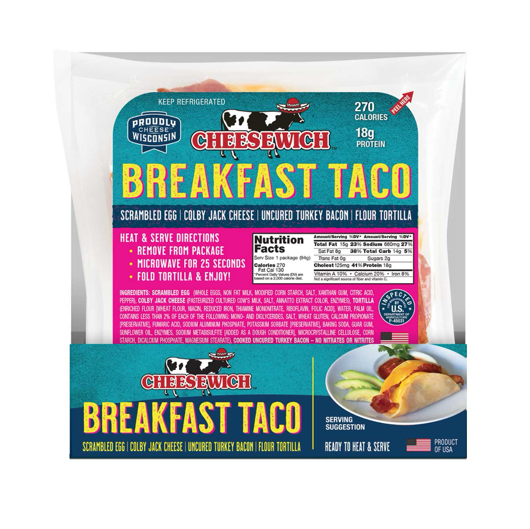 Cheesewich Breakfast Taco