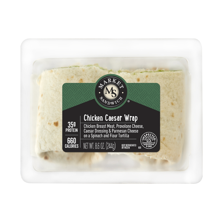 Market Sandwich Chicken Caesar Wrap 8.6 oz