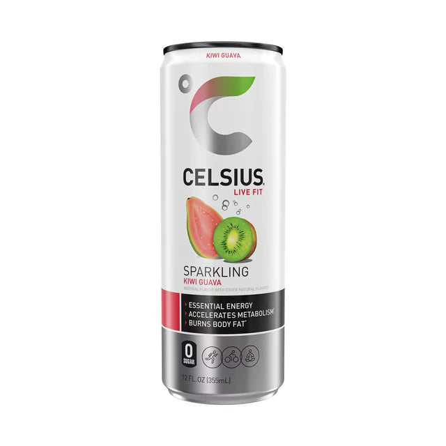 Celsius Kiwi Guava Sparkling 12 oz