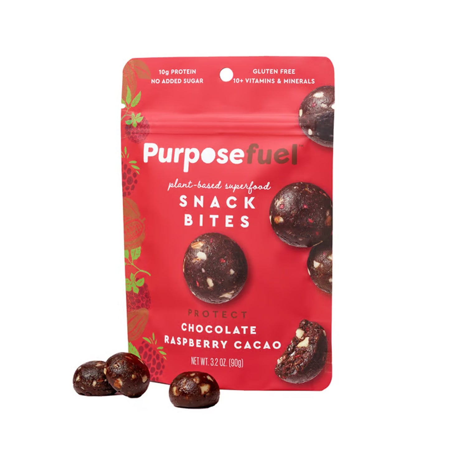 Purpose Fuel Chocolate Raspberry Cacao Bites