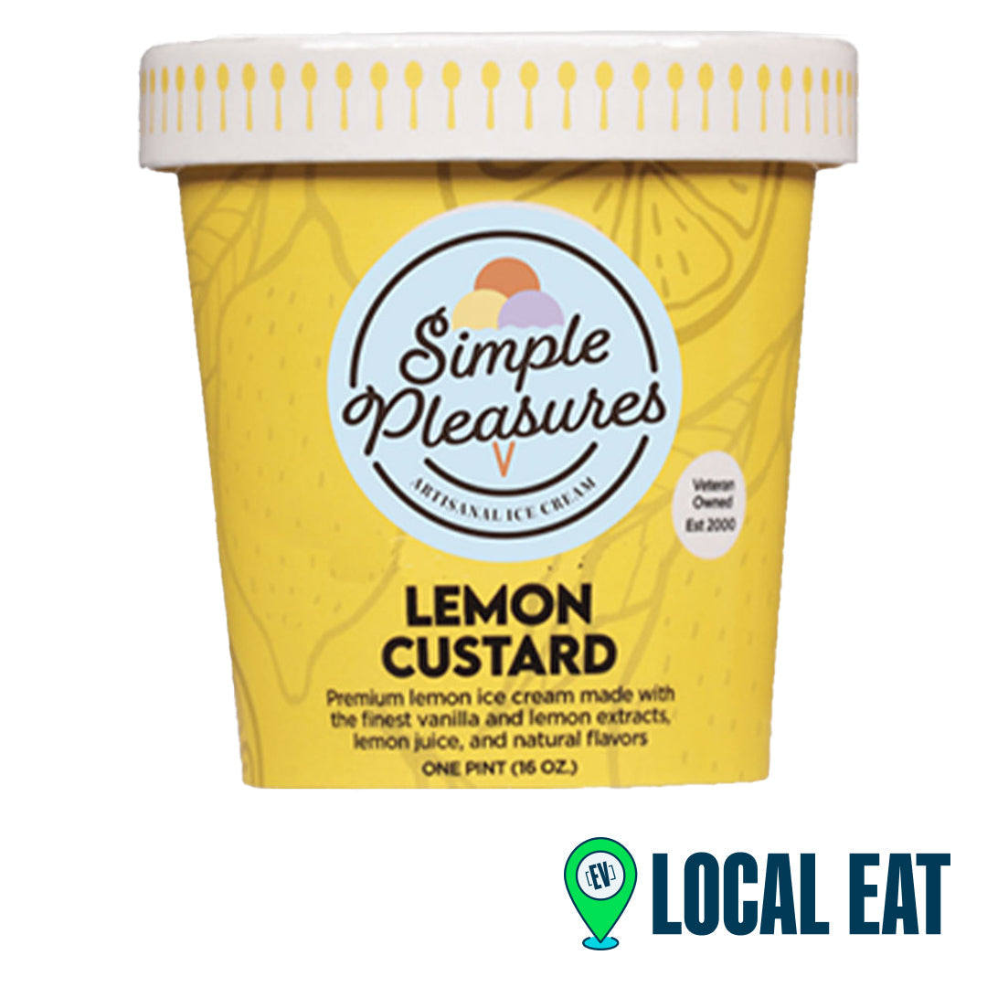 Simple Pleasures Lemon Custard Ice Cream 8 Oz
