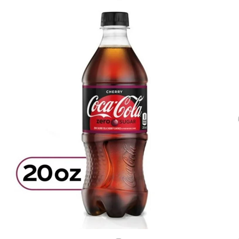 Coke Cherry Zero Bottle 20oz