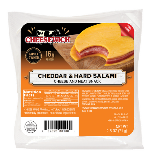Cheesewich Cheddar & Hard Salami