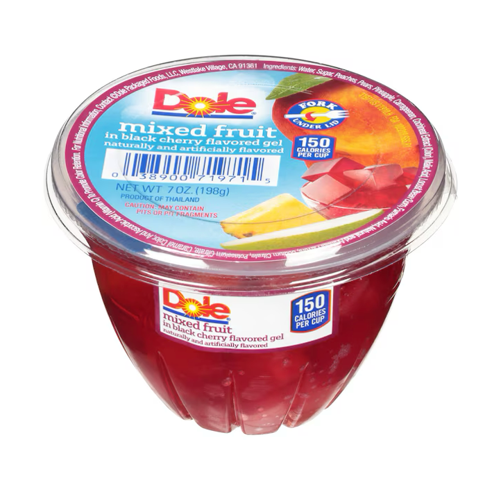 Dole Mixed Fruit in Black Cherry Gel 7 oz
