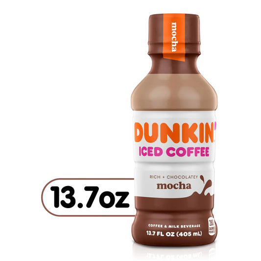 Dunkin Donuts Iced Coffee Mocha 13.7 oz