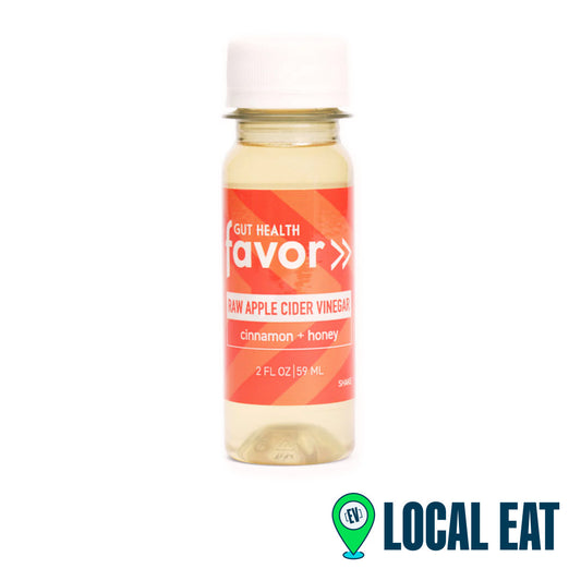 Favor Shots - Apple Cider Vinegar and Cinnamon Honey Gut Health Shot