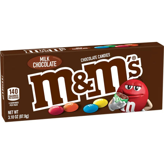 M&M Milk Chocolate Movie Box 3.1 oz