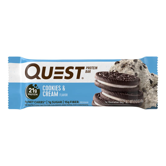 Quest Protein Bar Cookies and Cream