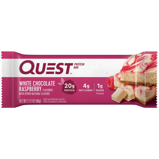 Quest Protein Bar White Chocolate Raspberry