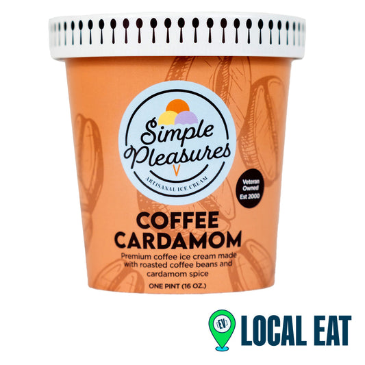 Simple Pleasures Coffee Cardamom Ice Cream 8 Oz