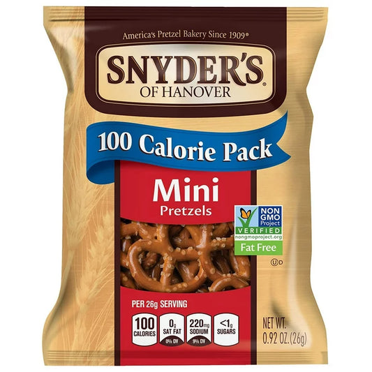 Snyders 100 Calorie Pretzels- 10 Count