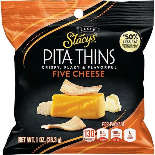 Staceys Pita Thins Five Cheese 1 Oz